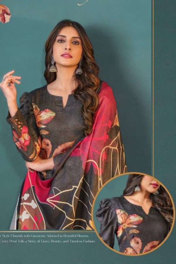 Glossy Simar Spark Pashmina Salwar Suit 5058 D