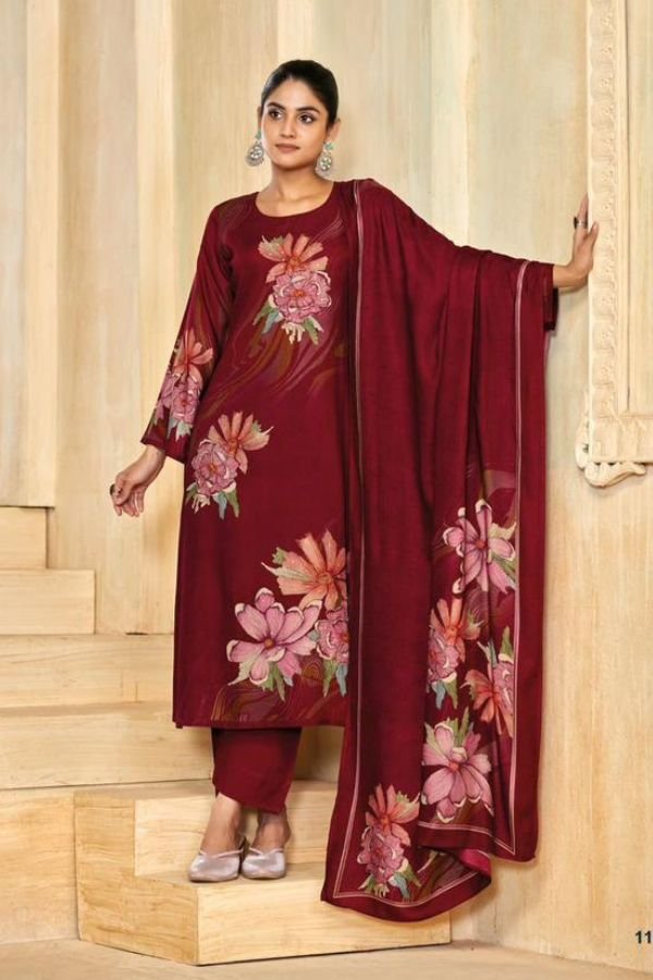 Ibiza Lifestyle Sachi Pashmina Winter Ladies Suits 11083