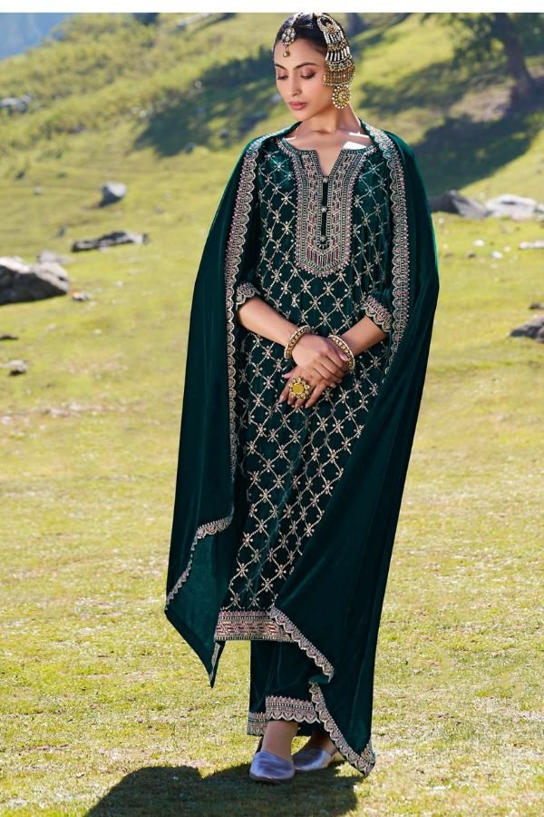 LT Nitya Aashna Velvet Winter Collection Suits 4001 A