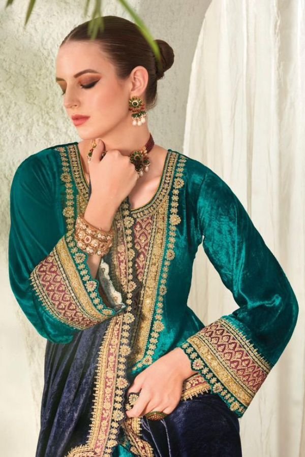 Sargam Prints Nikhaar Velvet Salwar Suits 1002