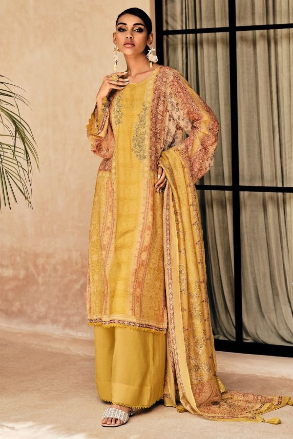 Varsha Fashions Libaas Crepe Printed Unstitched Suit LB-05