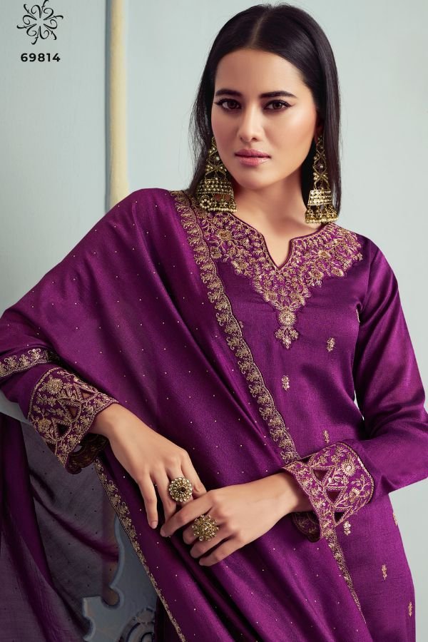 Vinay Fashion Kuleesh Shaheen-8 Silk Georgette Suits 69814