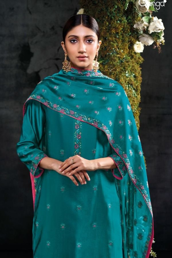 Ganga Fashions Bani S2919 Silk Unstitched Suit S2919-D