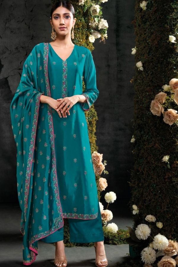 Ganga Fashions Bani S2919 Silk Unstitched Suit S2919-D