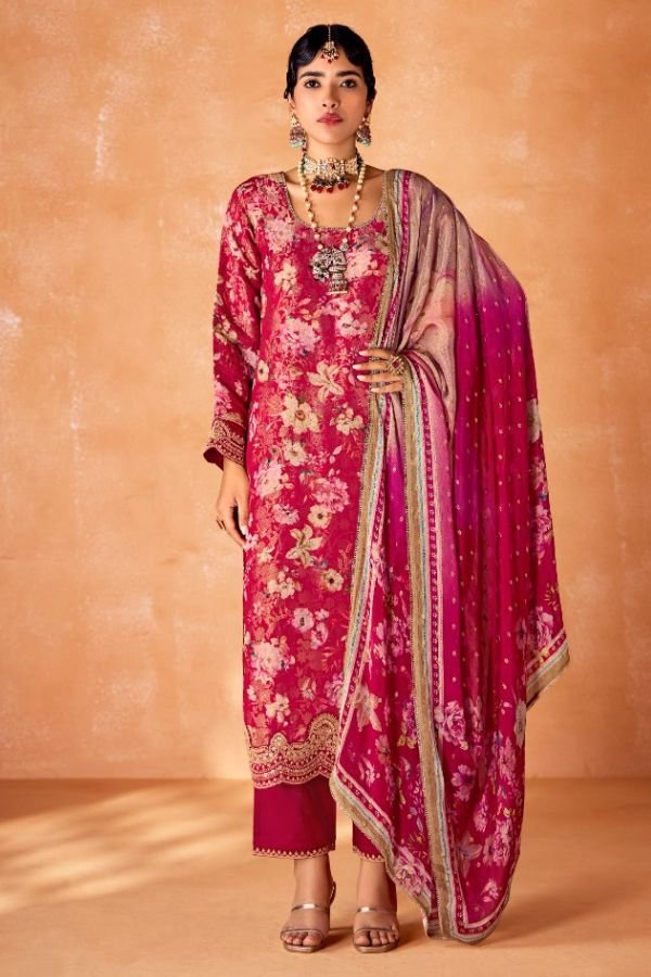 Kimora Fashion Heer Kabool Kanjivaram Printed Suit 9535