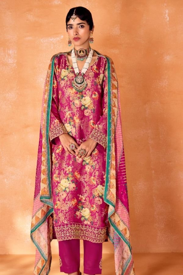 Kimora Fashion Heer Kabool Kanjivaram Printed Suit 9531