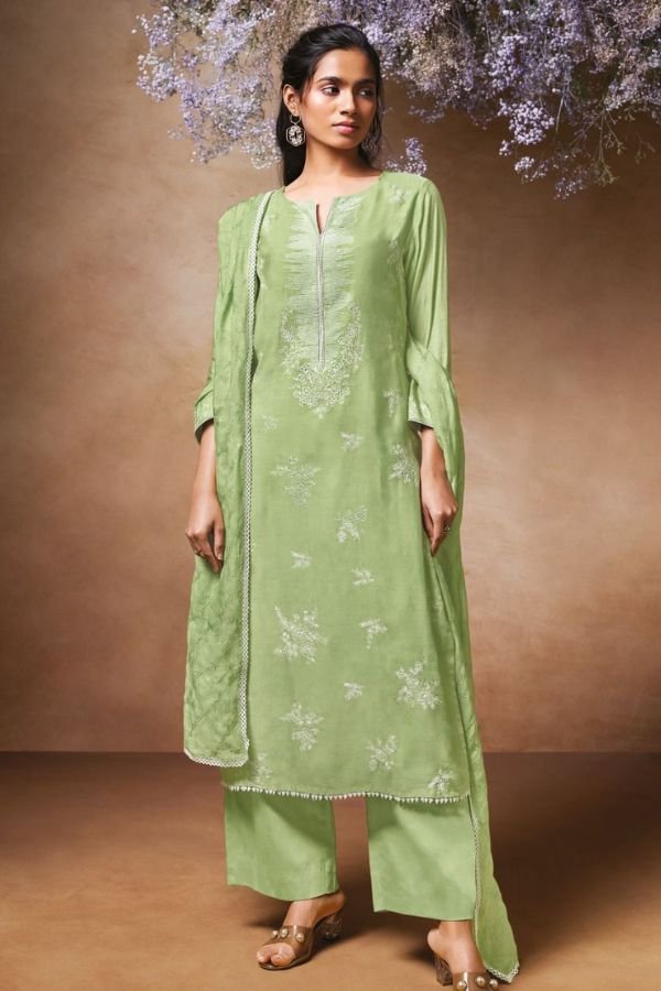 Ganga Fashions Brook S2445 Silk Unstitched Suit S2445-D