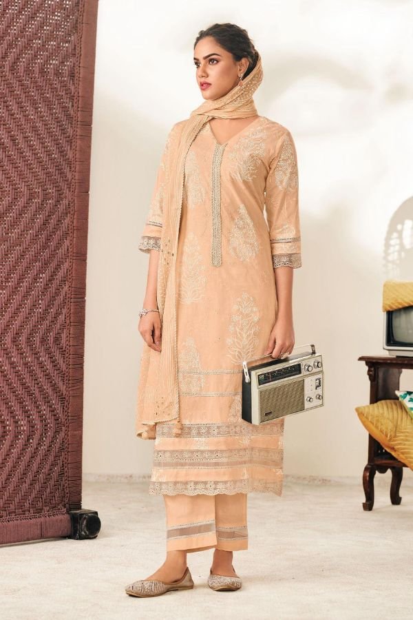 Jay Vijay Prints Baramda Cotton Unstitched Salwar Suit 9623