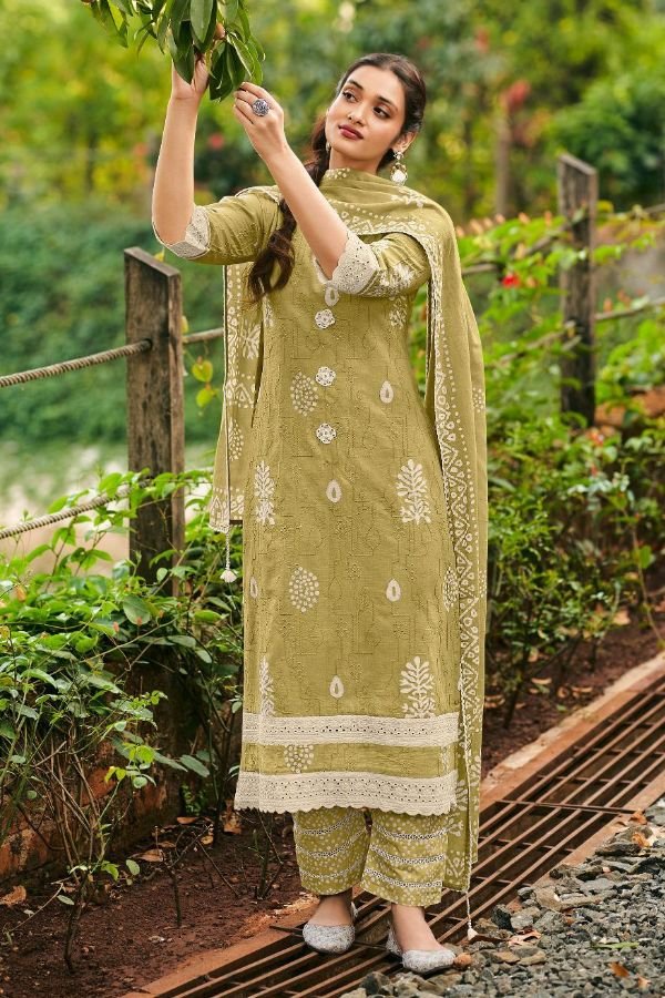 Jay Vijay Prints Parijati Cotton Unstitched Salwar Suit 9684