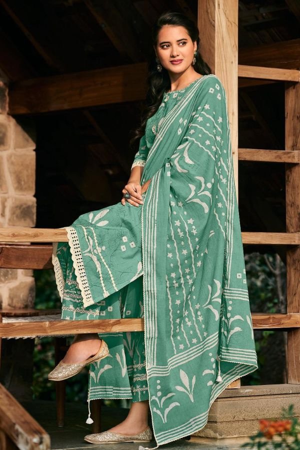 Jay Vijay Prints Parijati Cotton Unstitched Salwar Suit 9685