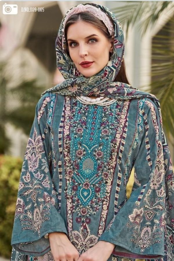 Belliza Designer Studio Naira Vol-98 Cotton Printed Suit 809-005