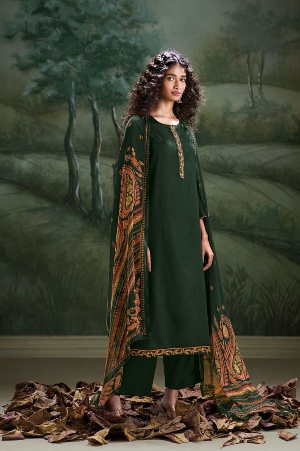 Ganga Fashion Elin S3236 Cotton Silk Printed Suit S3236-C