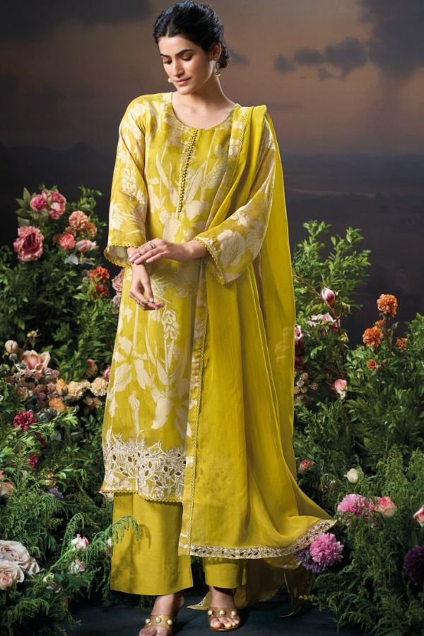 Ganga Fashions Aleha S3235 Organza Silk Salwar Suit S3235-A