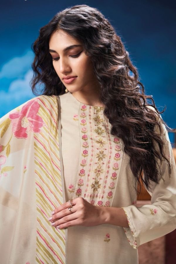 Ganga Fashions Odeta S3316 Silk Unstitched Suit S3316-B