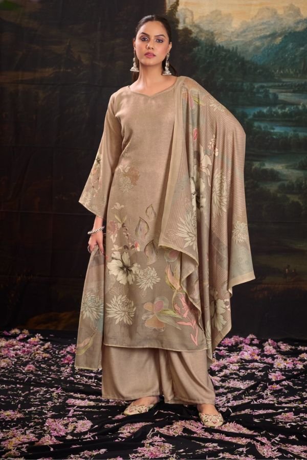 Glossy Simar Inaaha Linen Cotton Printed Salwar Suit 2256-B