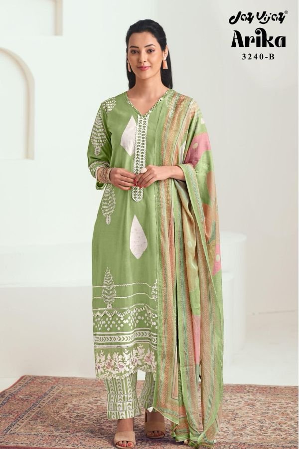 Jay Vijay Prints Arika 3240 Cotton Unstitched Salwar Suit 3240-B