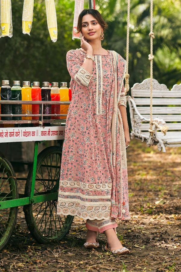 Jay Vijay Prints Chuski Cotton Unstitched Salwar Suit 9854