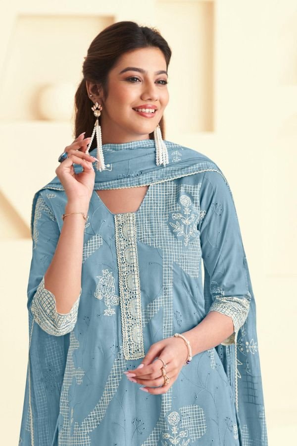 Jay Vijay Prints Forever Girl Cotton Unstitched Salwar Suit 9644