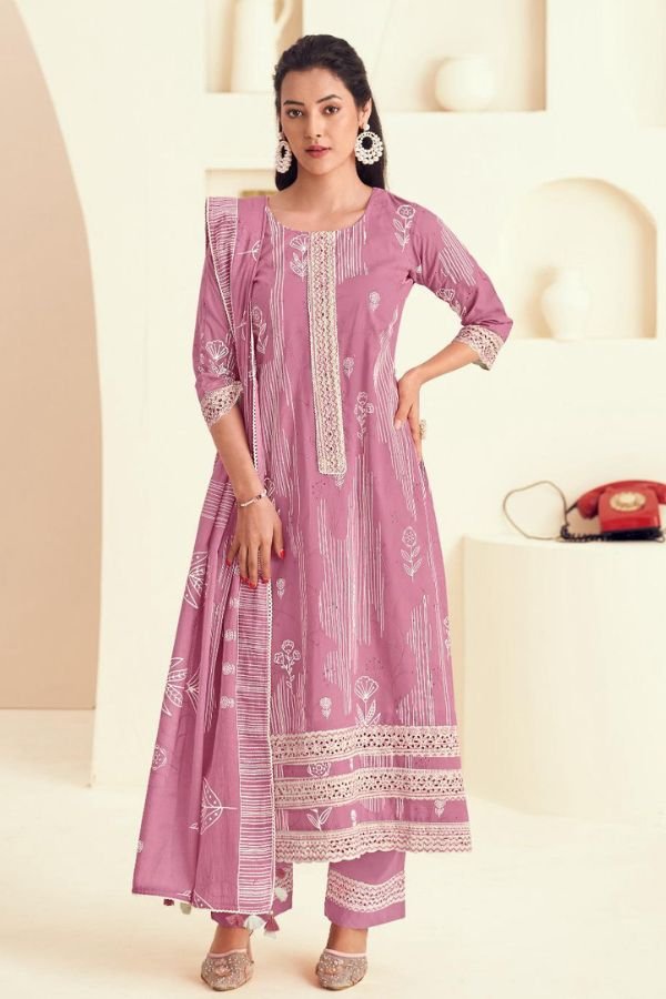 Jay Vijay Prints Forever Girl Cotton Unstitched Salwar Suit 9646