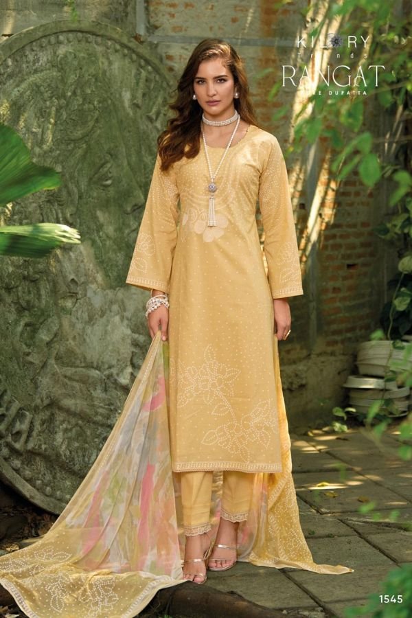 Kilory Trends Rangat Lawn Cotton Printed Salwar Suit 1545