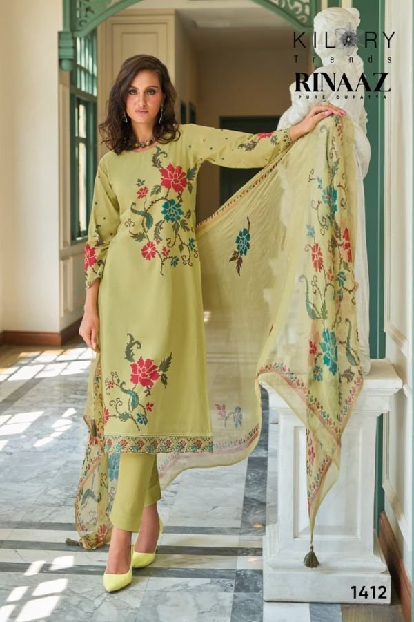 Kilory Trends Rinaaz Lawn Cotton Printed Salwar Suit 1412