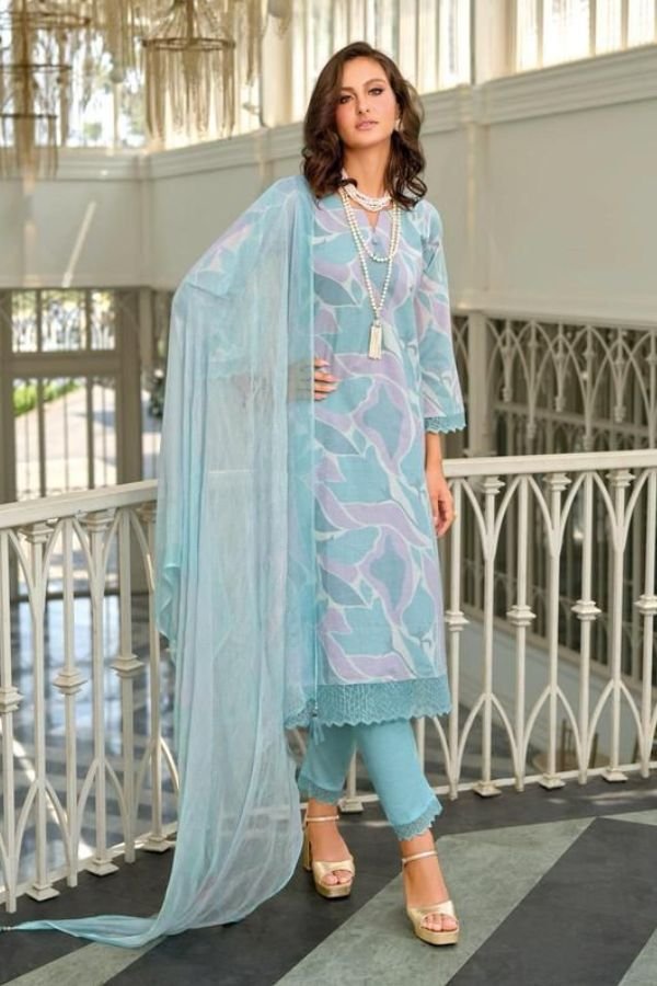 Kilory Trends Scarlet Lawn Cotton Printed Salwar Suit 1384