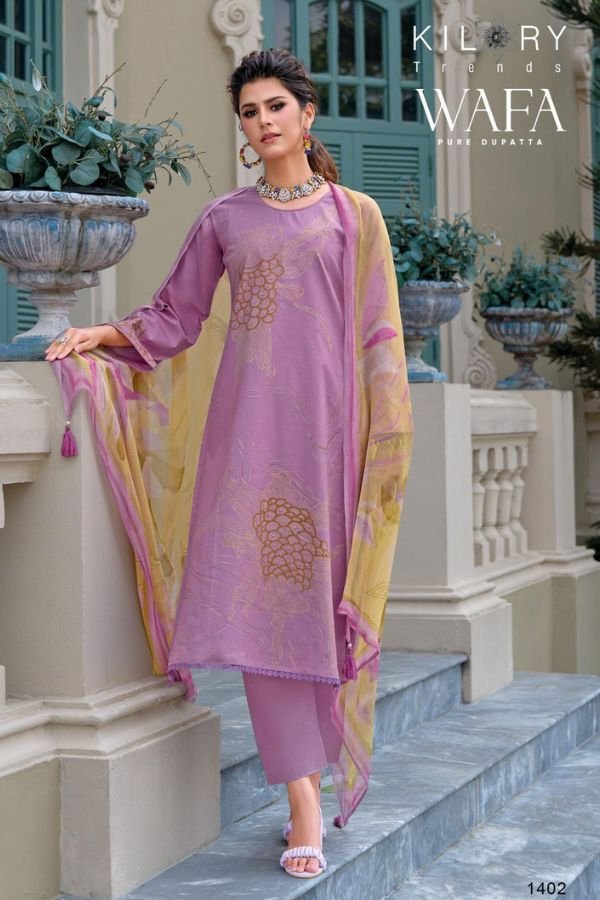 Kilory Trends Wafa Lawn Cotton Printed Salwar Suit 1402