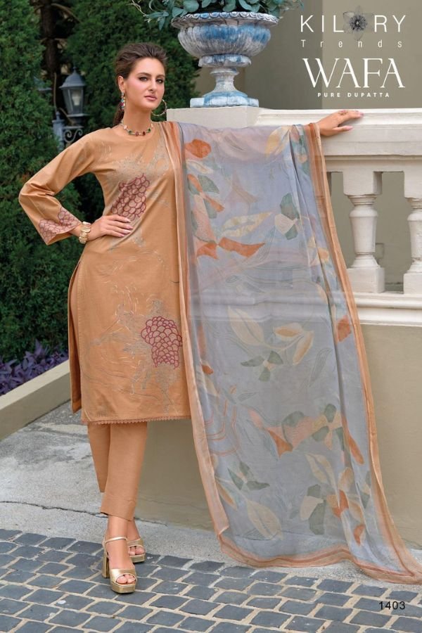 Kilory Trends Wafa Lawn Cotton Printed Salwar Suit 1403