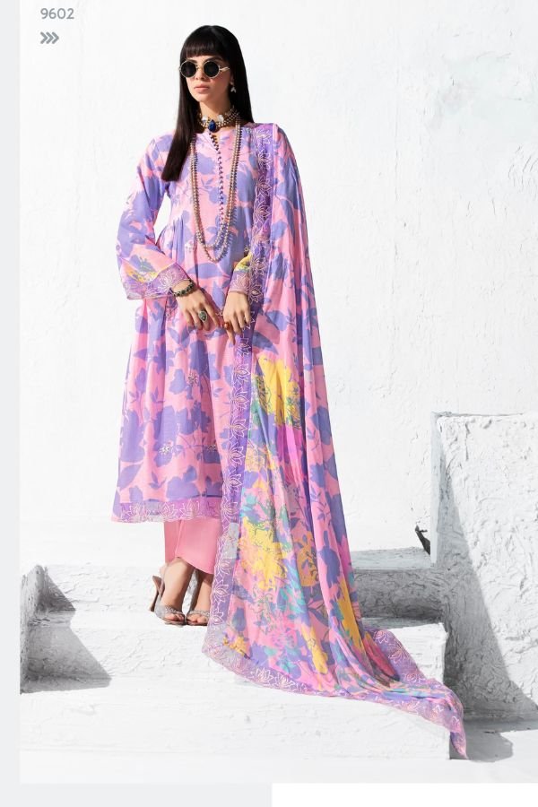 Kimora Fashion Heer Icon Linen Printed Salwar Suit 9602