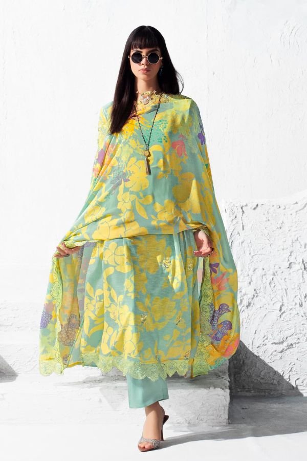 Kimora Fashion Heer Icon Linen Printed Salwar Suit 9605