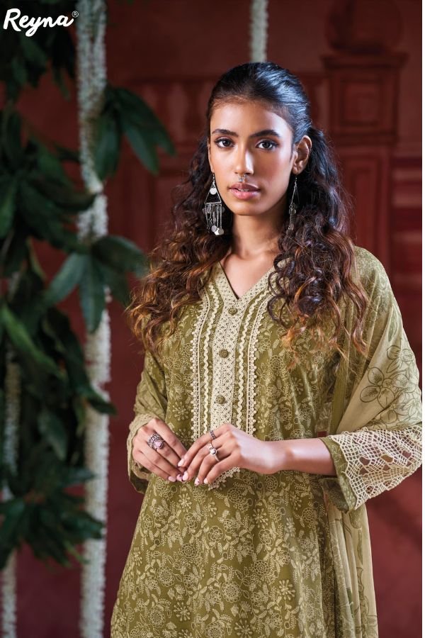 Reyna Fashions Gehna Cotton Unstitched Salwar Suit 10255