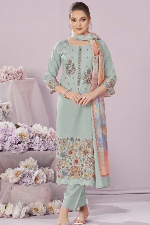 Rivaa Saaz Italian Lawn Printed Salwar Suit 4019-A