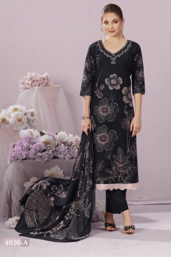 Rivaa Saaz Italian Lawn Printed Salwar Suit 4020-A