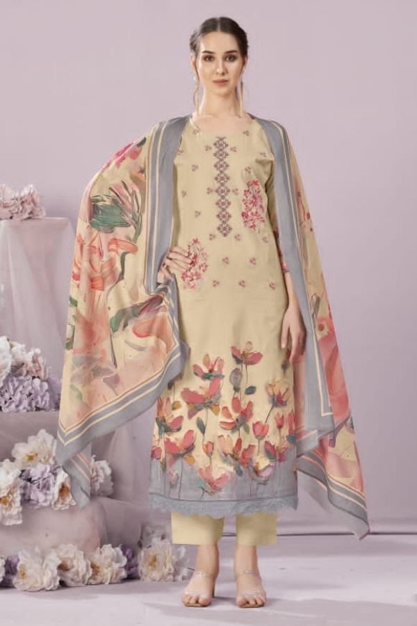 Rivaa Saaz Italian Lawn Printed Salwar Suit 4021-A