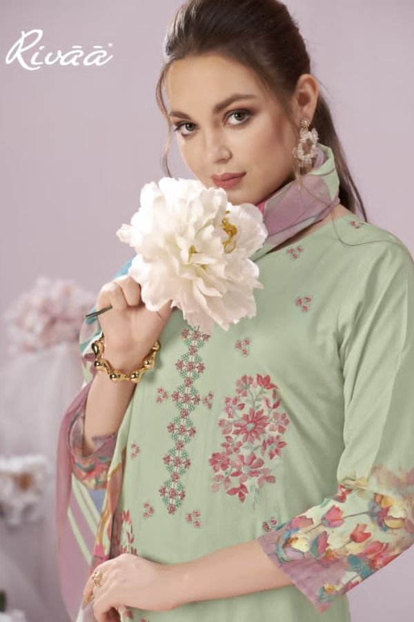 Rivaa Saaz Italian Lawn Printed Salwar Suit 4021-B