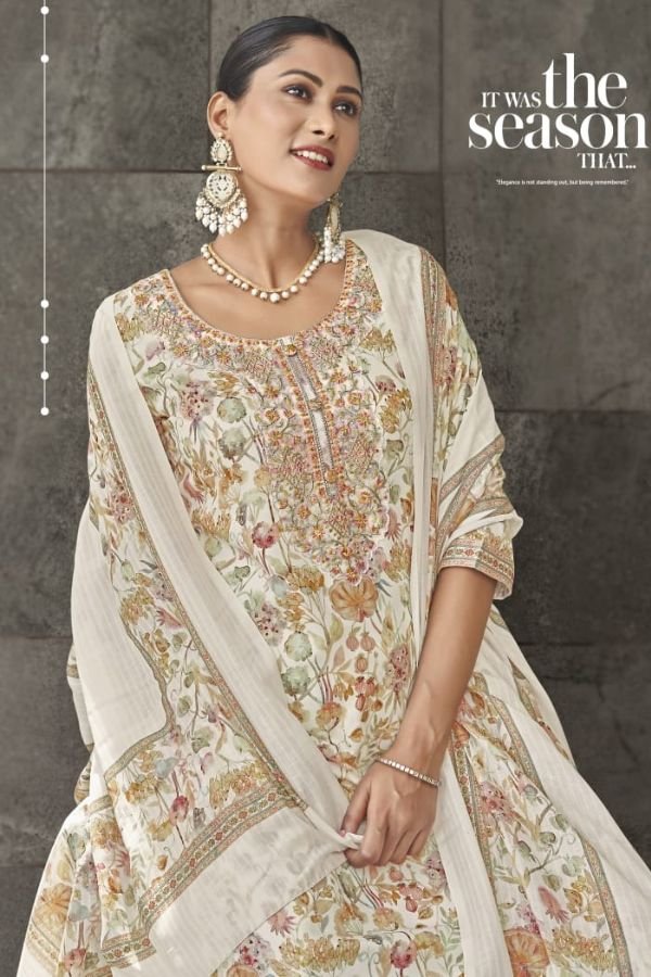 Rivaa Suprita Jam Satin Printed Salwar Suit 3685-A