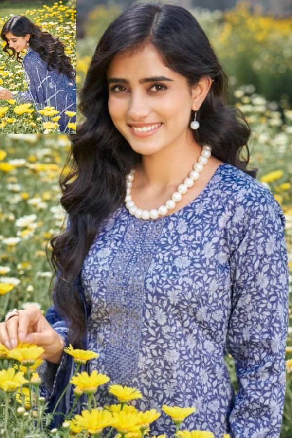Rupali Fashion Laren Jam Satin Unstitched Ladies Suit 1401