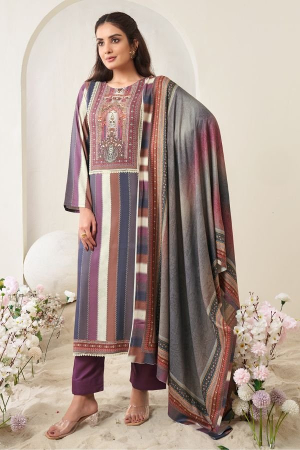 Rupali Fashion Leela Muslin Printed Salwar Suit 1001