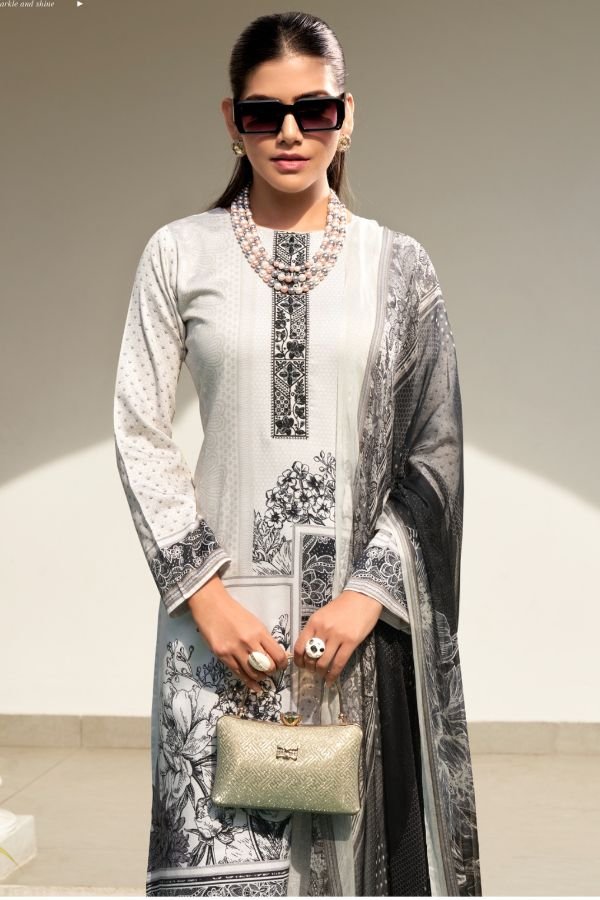 Rupali Fashion Summer Breeze Jaam Satin Printed Salwar Suit 2601