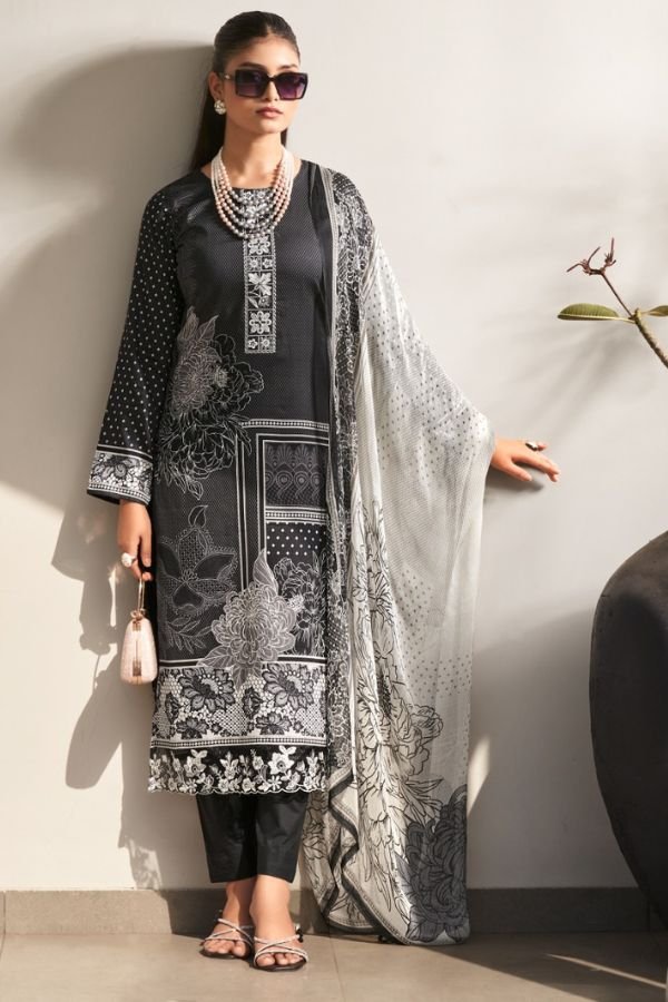 Rupali Fashion Summer Breeze Jaam Satin Printed Salwar Suit 2602