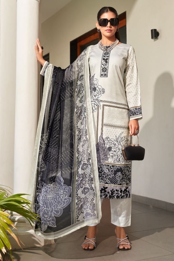 Rupali Fashion Summer Breeze Jaam Satin Printed Salwar Suit 2603
