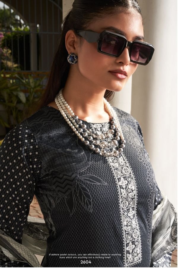 Rupali Fashion Summer Breeze Jaam Satin Printed Salwar Suit 2604