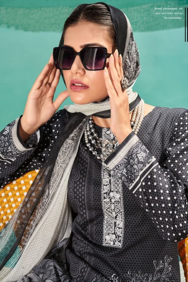 Rupali Fashion Summer Breeze Jaam Satin Printed Salwar Suit 2606