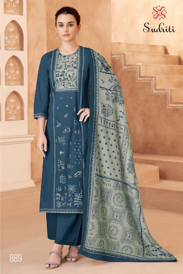 Sahiba Sudriti Trible Thread Cotton Printed Salwar Suit 889