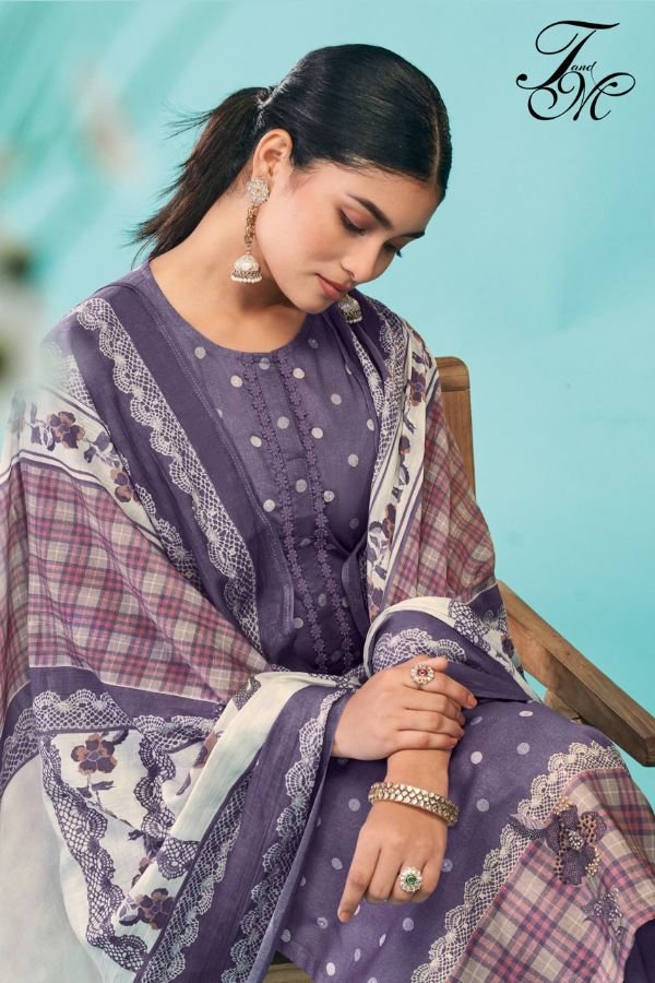 T&M Amrit Cotton Lawn Printed Salwar Suits 318