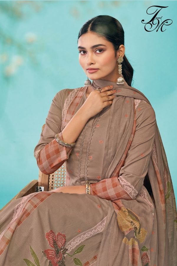 T&M Amrit Cotton Lawn Printed Salwar Suits 323