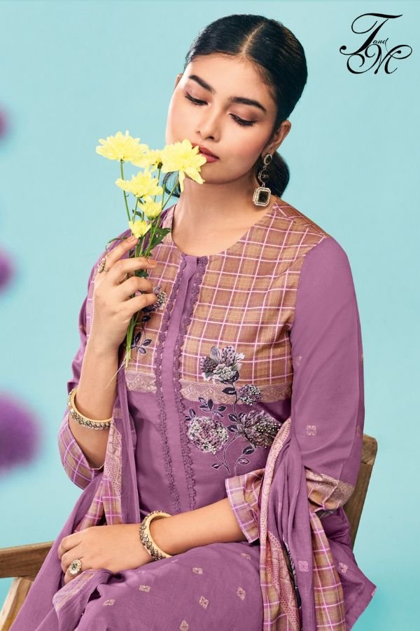 T&M Amrit Cotton Lawn Printed Salwar Suits 336
