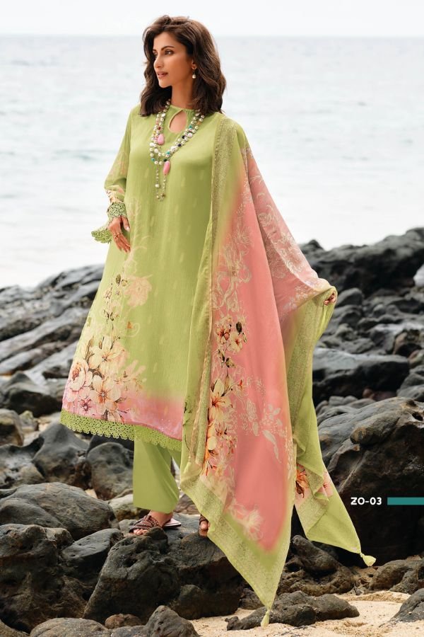 Varsha Fashions Zanoor Cotton Linen Printed Salwar Suit ZO-03