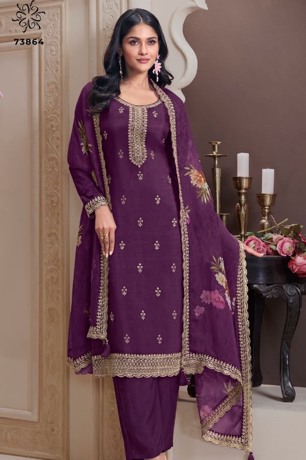 Vinay Fashion Kuleesh Shivangi 2 Silk Salwar Suit 73864