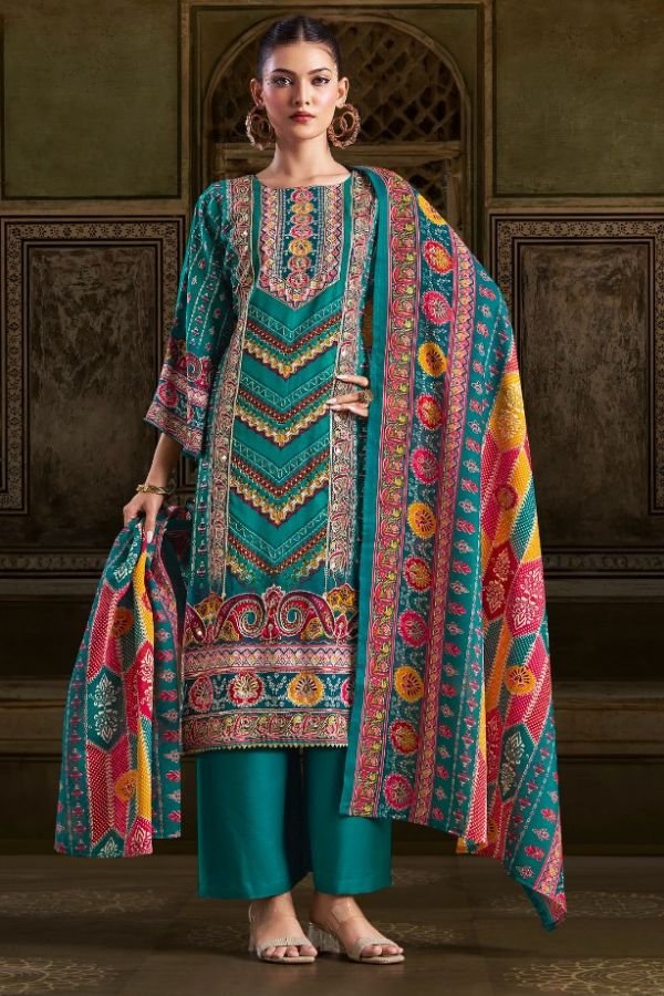 Belliza Designer Studio Musafir Rayon Suit 1042-002